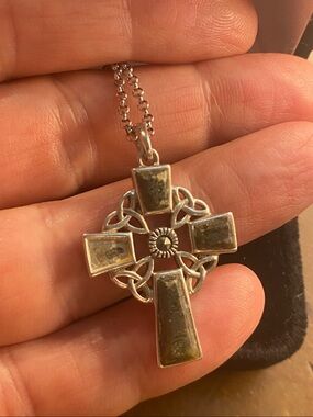 Solvar sterling silver Connemara Marble Celtic Cross
Reg. $325.00  (Read)